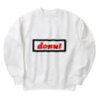 パペットピットのドーナッツ　バックプリント Heavyweight Crew Neck Sweatshirt