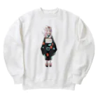 もかふしぎ🐰のもかち立ち絵 Heavyweight Crew Neck Sweatshirt