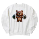 AKIRAの筋トレくまちゃん Heavyweight Crew Neck Sweatshirt