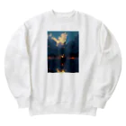 AQUAMETAVERSEの漁り火　なでしこ1478 Heavyweight Crew Neck Sweatshirt