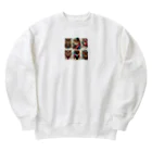 Mikan888のインディアンフクロウ Heavyweight Crew Neck Sweatshirt