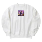 kaz_new9の未来のうさぎ戦士 Heavyweight Crew Neck Sweatshirt