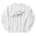 トコロコムギのピアノ教室にゃんこ Heavyweight Crew Neck Sweatshirt