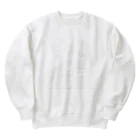 ちゃちゃの無地　白字 Heavyweight Crew Neck Sweatshirt