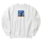 ganeshaの群れの中で他の人と協力しているタカ Heavyweight Crew Neck Sweatshirt