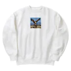 ganeshaの離陸準備中のタカ Heavyweight Crew Neck Sweatshirt