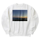 syo tam Enaのただの夕方の海 Heavyweight Crew Neck Sweatshirt