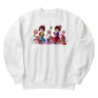 Maikaのかわいい美少女 Heavyweight Crew Neck Sweatshirt