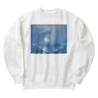 そらの朝日と雲 Heavyweight Crew Neck Sweatshirt