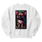 ブサカワアニマルのブサカワアニマル『ワワ』 Heavyweight Crew Neck Sweatshirt