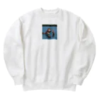 ganeshaのOtterpngで釣り体験 Heavyweight Crew Neck Sweatshirt