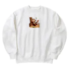 K'ramaの猿も木から落ちるB Heavyweight Crew Neck Sweatshirt