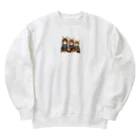 Y m @Y's shopの猫の家族 Heavyweight Crew Neck Sweatshirt