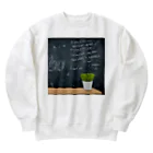 positive_poem05の名言は黒板に書き記した Heavyweight Crew Neck Sweatshirt