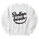 競馬おしゃれグッズ製作所のステレンボッシュ（タイポグラフィBLACK） Heavyweight Crew Neck Sweatshirt