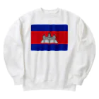 お絵かき屋さんのカンボジアの国旗 Heavyweight Crew Neck Sweatshirt