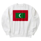 お絵かき屋さんのモルディブの国旗 Heavyweight Crew Neck Sweatshirt