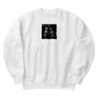 ARMORのスカルグローブと般若 Heavyweight Crew Neck Sweatshirt