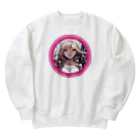 AI Girls Creationの近未来美少女💖 Heavyweight Crew Neck Sweatshirt