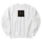 ganeshaのケルトの結び目工芸ステンドグラス Heavyweight Crew Neck Sweatshirt