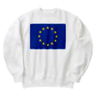 お絵かき屋さんの欧州旗の国旗 Heavyweight Crew Neck Sweatshirt