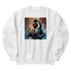 ぱぴぷSHOPのロックスターなペンギン Heavyweight Crew Neck Sweatshirt