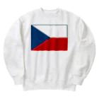 お絵かき屋さんのチェコの国旗 Heavyweight Crew Neck Sweatshirt