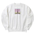 m/okのパリの街並み🗼グッズ Heavyweight Crew Neck Sweatshirt