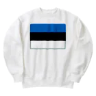 お絵かき屋さんのエストニアの国旗 Heavyweight Crew Neck Sweatshirt