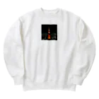 ウェブエンパイアの夜景～大都会・東京の夜～ Heavyweight Crew Neck Sweatshirt