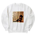 wankoyのダックスフンド家系図 Heavyweight Crew Neck Sweatshirt