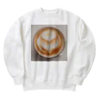 johnny15の贅沢な一杯のラテアート Heavyweight Crew Neck Sweatshirt