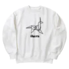 stereovisionのユニコーンの折り紙 Heavyweight Crew Neck Sweatshirt