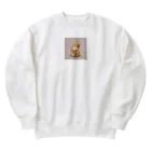 ganeshaのかわいいガネーシャの水やり花 Heavyweight Crew Neck Sweatshirt