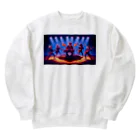 ANIMAL HEROES -musical band-のワイルド・ハーモニクス：ロックの伝説 Heavyweight Crew Neck Sweatshirt