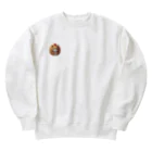 メロンパン猫のメロンパンになった猫 Heavyweight Crew Neck Sweatshirt