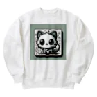 にゃんラボの落書きにゃんこシリーズ　コースターっぽい猫 Heavyweight Crew Neck Sweatshirt