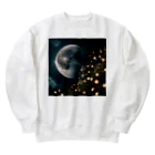 YUDAのAIアトリエの月と幻想 Heavyweight Crew Neck Sweatshirt