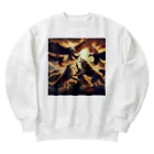 chikokuma76のイヌワシとオオカミ Heavyweight Crew Neck Sweatshirt