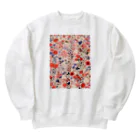 AQUAMETAVERSEの花柄のプリント　なでしこ1478 Heavyweight Crew Neck Sweatshirt