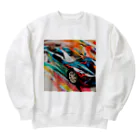 the blue seasonの速さの彩り: 動きを捉えたアート Heavyweight Crew Neck Sweatshirt