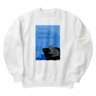 mirinconixの俳句/古池や 蛙飛び込む 水の音 Heavyweight Crew Neck Sweatshirt