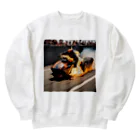 the blue seasonの熱狂のドラッグレース - 火を噴くスピードの挑戦 Heavyweight Crew Neck Sweatshirt