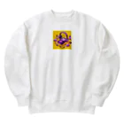 パープルルームのラッキーミュージック Heavyweight Crew Neck Sweatshirt