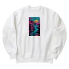 thedarkesthourのアジア　中国　日本　寺院　月夜　プレゼント Heavyweight Crew Neck Sweatshirt