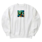 pipi_popoのアヒル Heavyweight Crew Neck Sweatshirt