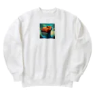 pipi_popoのかわいいカピバラ Heavyweight Crew Neck Sweatshirt