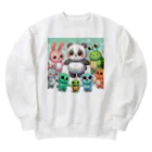 sohana92のかわいい動物たち Heavyweight Crew Neck Sweatshirt