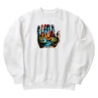 EseCAMPのキャンプ熊シリーズ Heavyweight Crew Neck Sweatshirt