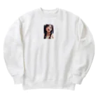 美少女学院の黒髪美少女　美鈴ちゃん Heavyweight Crew Neck Sweatshirt